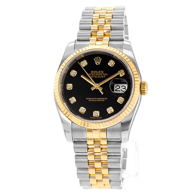 Rolex Datejust 36 116233 Black Dial 36