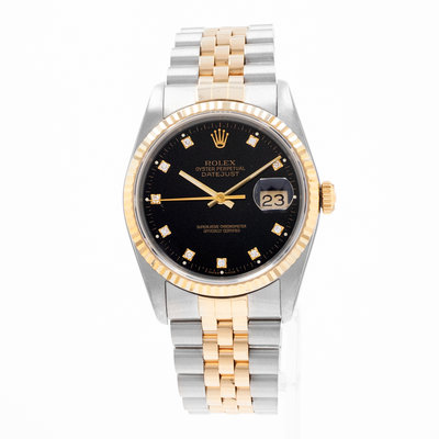 Rolex Datejust 36 16233 Black Dial 36