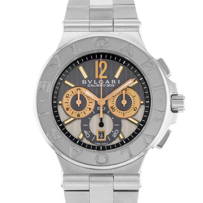 Bulgari Diagono DG42SWGCH Grey Dial 42