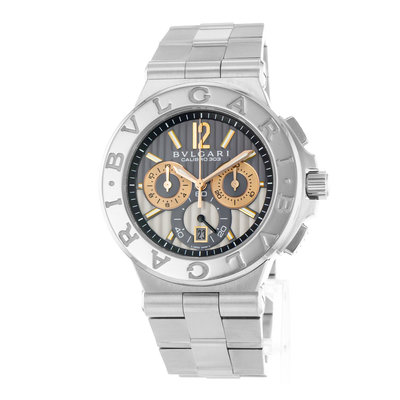 Bulgari Diagono DG42SWGCH Grey Dial 42