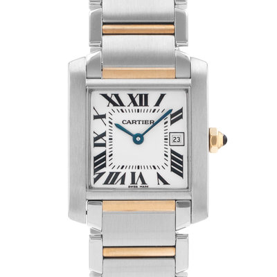 Cartier Tank Francaise W51012Q4 2465 White Dial 25mm