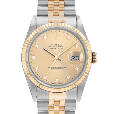 Rolex Datejust 36 16233 Champagne Dial 36