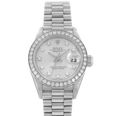 Rolex Lady-Datejust 69136G Silver Dial 26