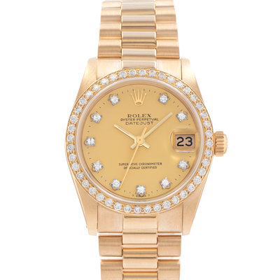 Rolex Datejust 31 68288G Champagne Dial 31