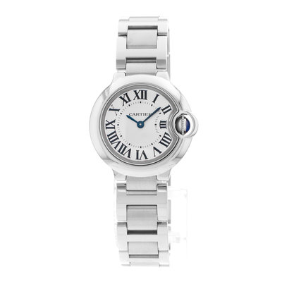 Cartier Ballon Bleu 28mm W69010Z4 3009 Silver Dial 28