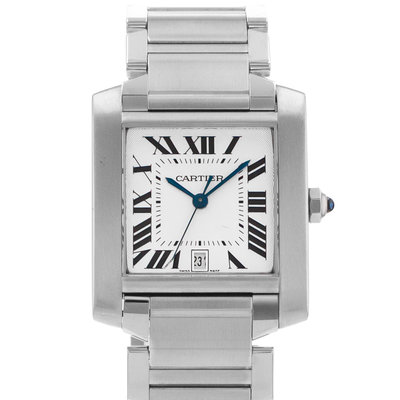 Cartier Tank Française W51002Q3 2302 Silver Dial 28
