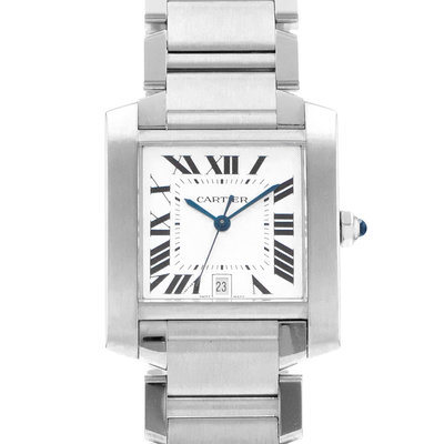 Cartier Tank Française W51002Q3 2302 Silver Dial 28
