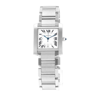 Cartier Tank Française W51002Q3 2302 Silver Dial 28