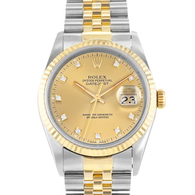Rolex Datejust 36 16233G Champagne Dial 36