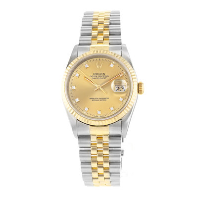 Rolex Datejust 36 16233G Champagne Dial 36
