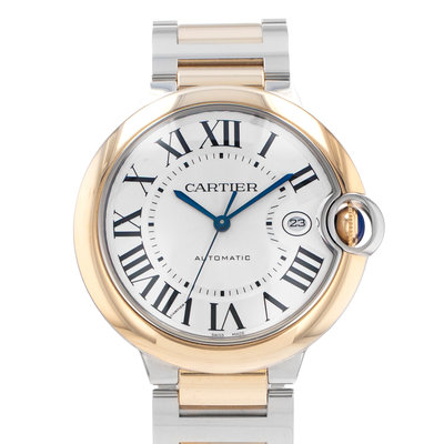 Cartier Ballon Bleu 42mm W2BB0039 3896  Silver Dial 42