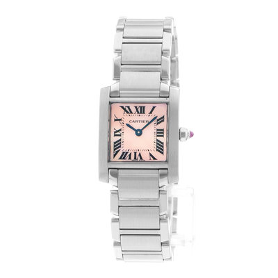 Cartier Tank Francaise W51028Q3 2384 Pink Dial 20