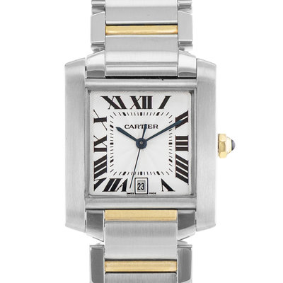 Cartier Tank Francaise W51005Q4 2302 Silver Dial 28