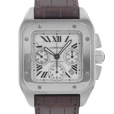 Cartier Santos 100 2740 W20090X8 White Dial 41