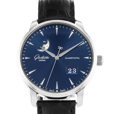 Glashutte Original Senator Excellence 1-36-04-04-02-30 Blue Dial 40