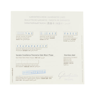 Glashutte Original Senator Excellence 1-36-04-04-02-30 Blue Dial 40