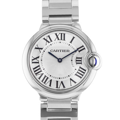 Cartier Ballon Bleu 36mm W69011Z4 3005 Silver Dial 36