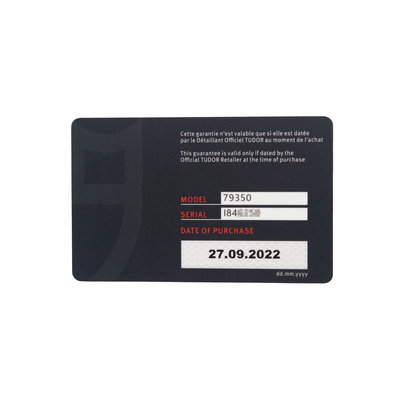 Tudor Black Bay 79350 Black Dial 41