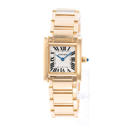 Cartier Tank Francaise W50002N2 1820 Silver Dial 20x25