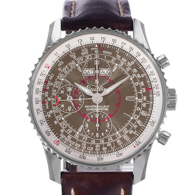 Breitling Montbrillant Datora A21330 Brown Dial 43