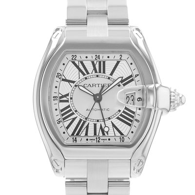 Cartier Roadster W62032X6 2722 Silver Dial 48x40