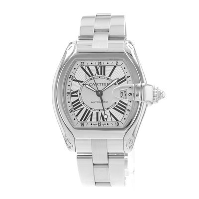 Cartier Roadster W62032X6 2722 Silver Dial 48x40