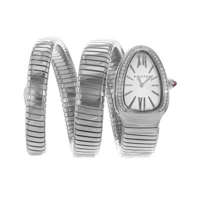 Bulgari Serpenti 101910 Silver Dial 35