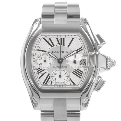 Cartier Roadster W62019X6 2618 Silver Dial 42