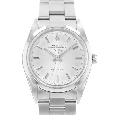 Rolex Air King 14000 Silver Dial 34
