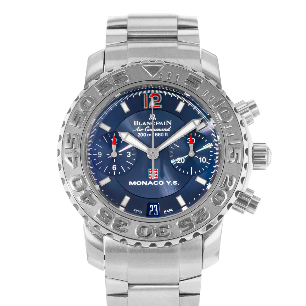 Blancpain Air Command Chronograph 2485F-1140-M71 Blue Dial 36