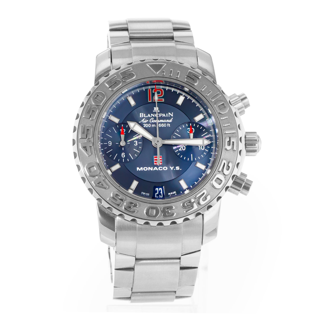 Blancpain Air Command Chronograph 2485F-1140-M71 Blue Dial 36