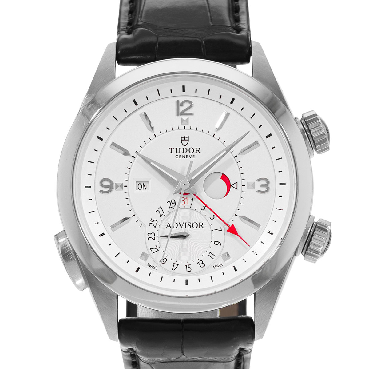 Tudor Heritage Advisor 79620T 42mm Silver Arabic Steel Automatic Mens Watch 2015
