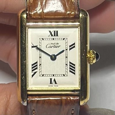 Cartier Tank Vermeil W1013654 2415 NA Dial 22