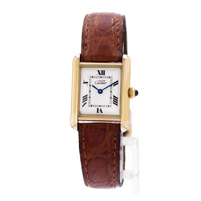 Cartier Tank Vermeil W1013654 2415 White Dial 22x29