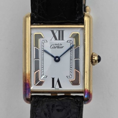 Cartier Must Tank Vermeil W1006254 1615 NA Dial 22