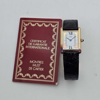 Cartier Must Tank Vermeil
