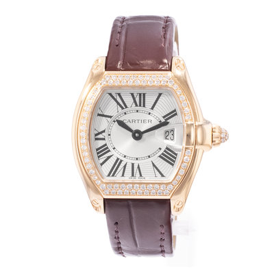 Cartier Roadster WE500160 2676 Silver Dial 37