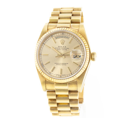 Rolex Day-Date 36 18038 Champagne Dial 36