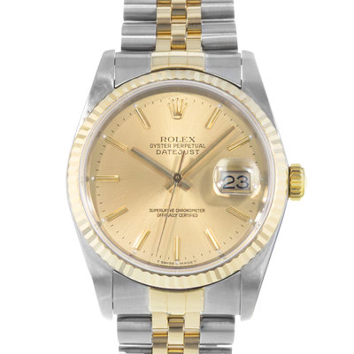 Rolex Datejust 36 16233 Yellow Dial 36