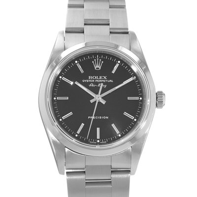 Rolex Air King 14000 Black Dial 34
