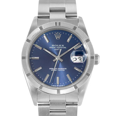 Rolex Oyster Perpetual Date 15210 Blue Dial 34