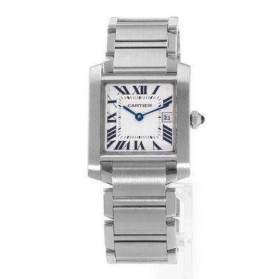 Cartier Tank Francaise W51011Q3 2465 White Dial 25
