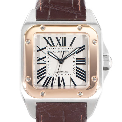 Cartier Santos 100 W20077X7 2656 White Dial 40