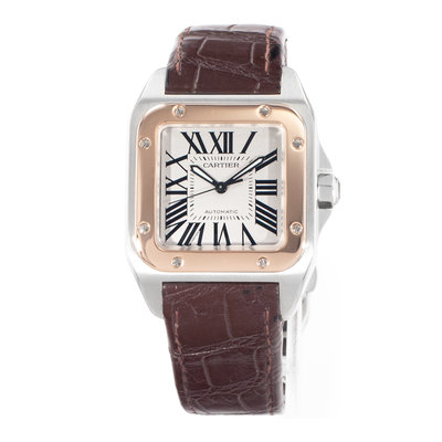 Cartier Santos 100 W20077X7 2656 White Dial 40