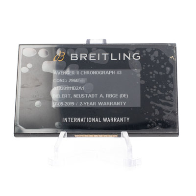 Breitling Avenger II A13381 Black Dial 43