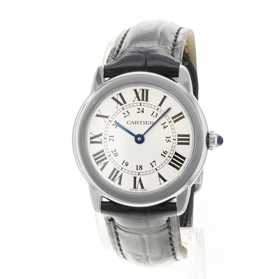 Cartier Ronde Solo W6700155 2933 Silver Dial 29