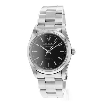 Rolex Air King 14000 Black Dial 34