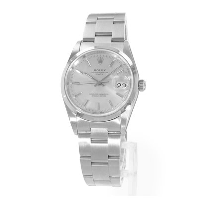 Rolex Oyster Perpetual Date 15200 Silver Dial 34