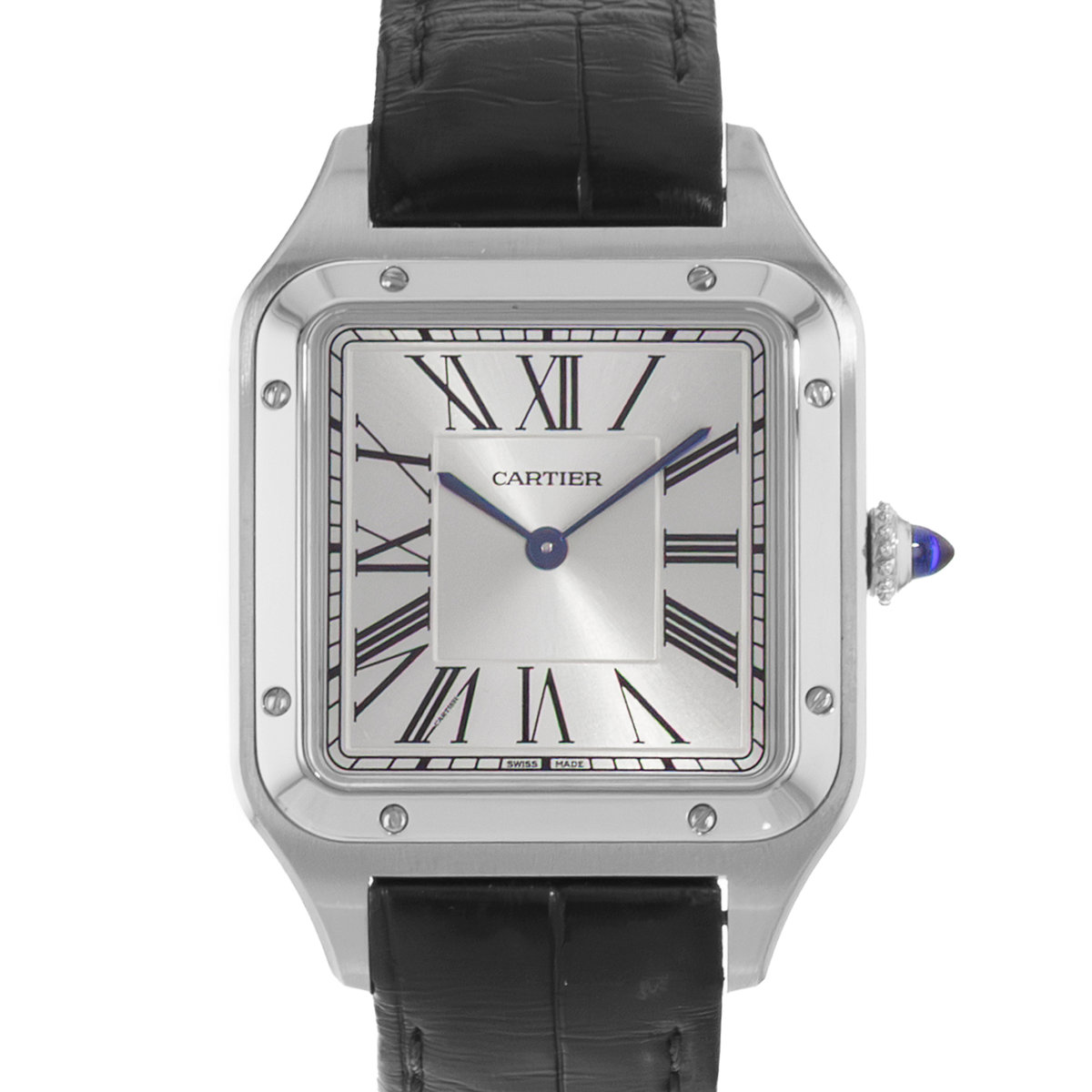 Cartier Santos Dumont WSSA0022 4240 31mm Silver Roman Steel Mens Watch 2021