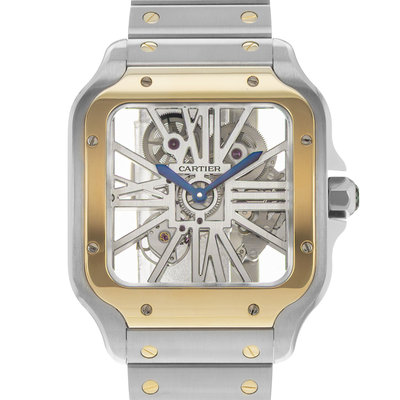 Cartier Santos WHSA0019 4109 Skeletonized Dial 39